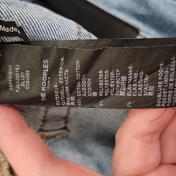 The Kooples Lizy Skinny High Rise Button Fly    Jeans Size 27 - Picture 5 of 9